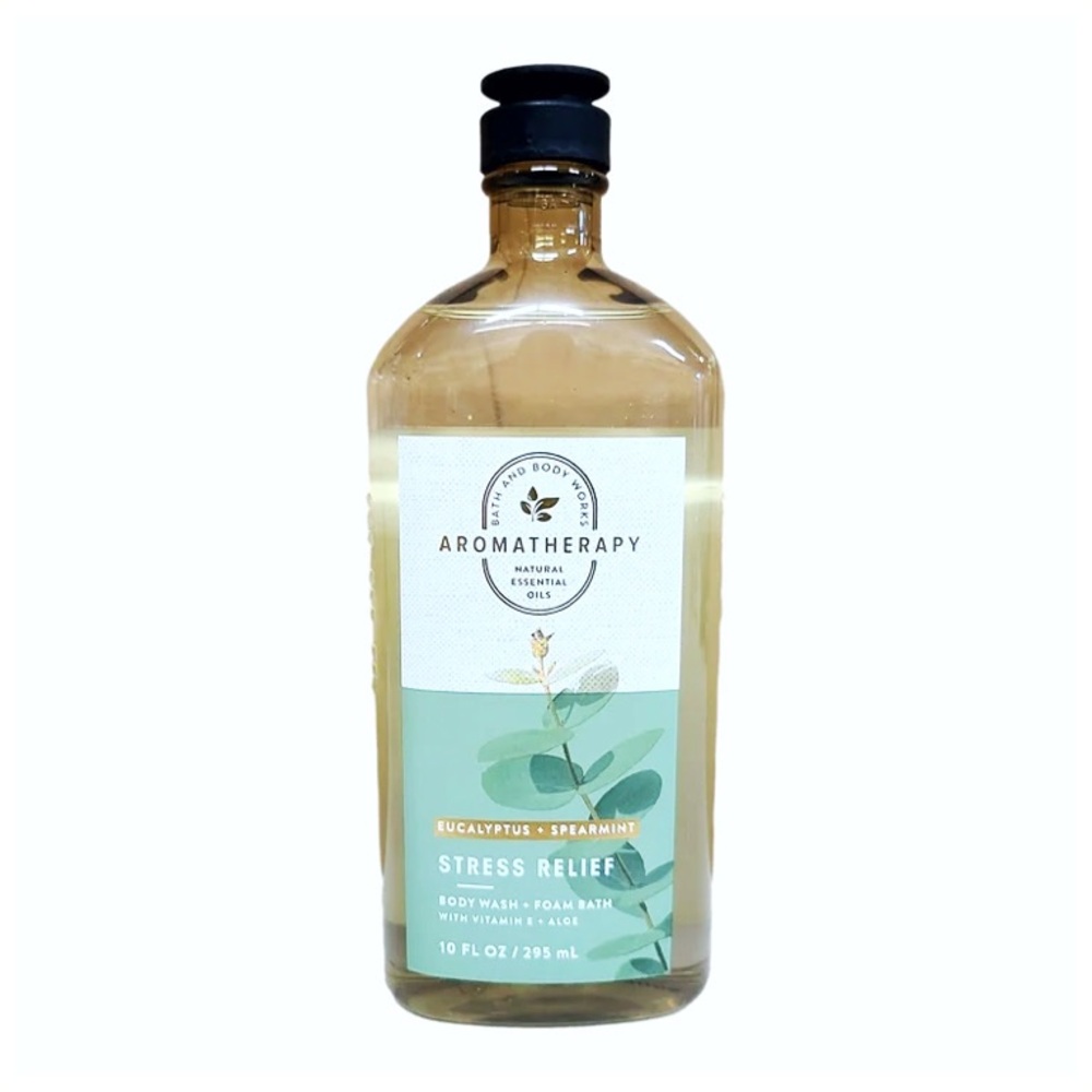 NWT Bath & Body Works aromatherapy eucalyptus spearmint stress relief body wash